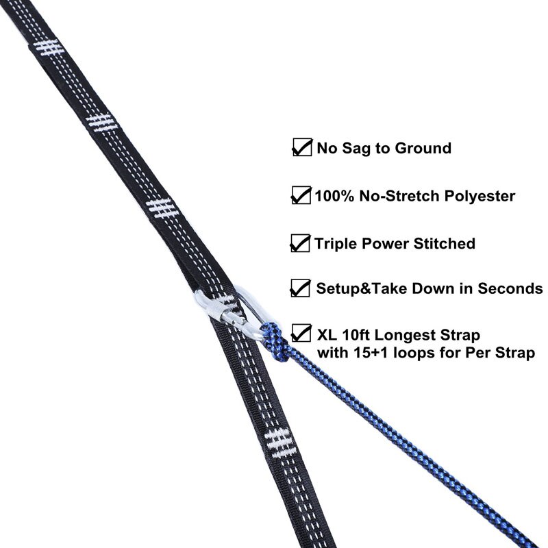 Dropshipping Super Strong Hammock Strap Hanging Hammock Belt Hamaca Hamak for Camping,Traveling,Portable Hanging Tree Rope