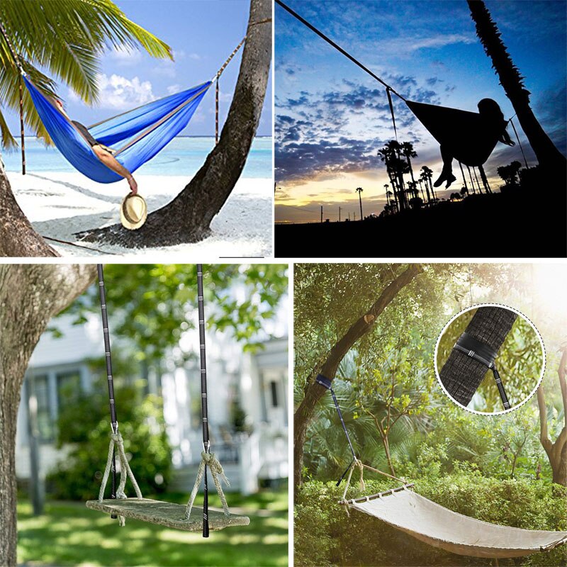 Dropshipping Super Strong Hammock Strap Hanging Hammock Belt Hamaca Hamak for Camping,Traveling,Portable Hanging Tree Rope