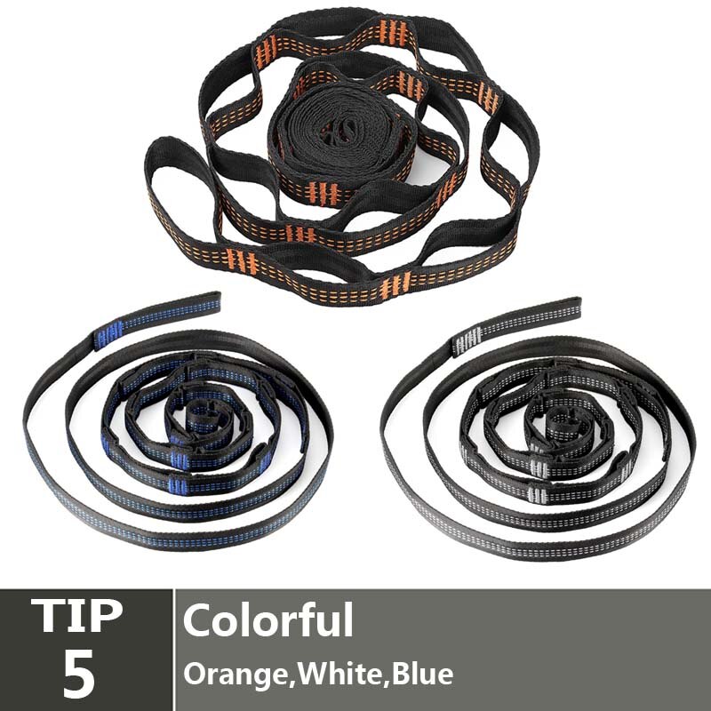 Super Strong Hammock Strap Hanging Hammock Belt Hamaca Hamak for Camping,Traveling,Portable Hanging Tree Rope ZW-S06