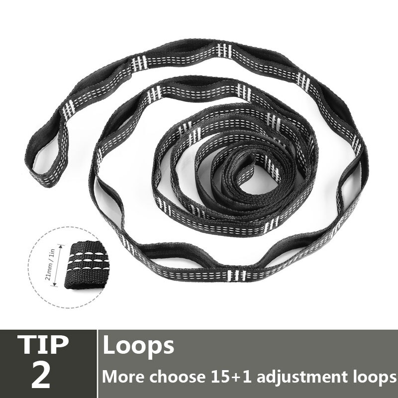 Super Strong Hammock Strap Hanging Hammock Belt Hamaca Hamak for Camping,Traveling,Portable Hanging Tree Rope ZW-S06