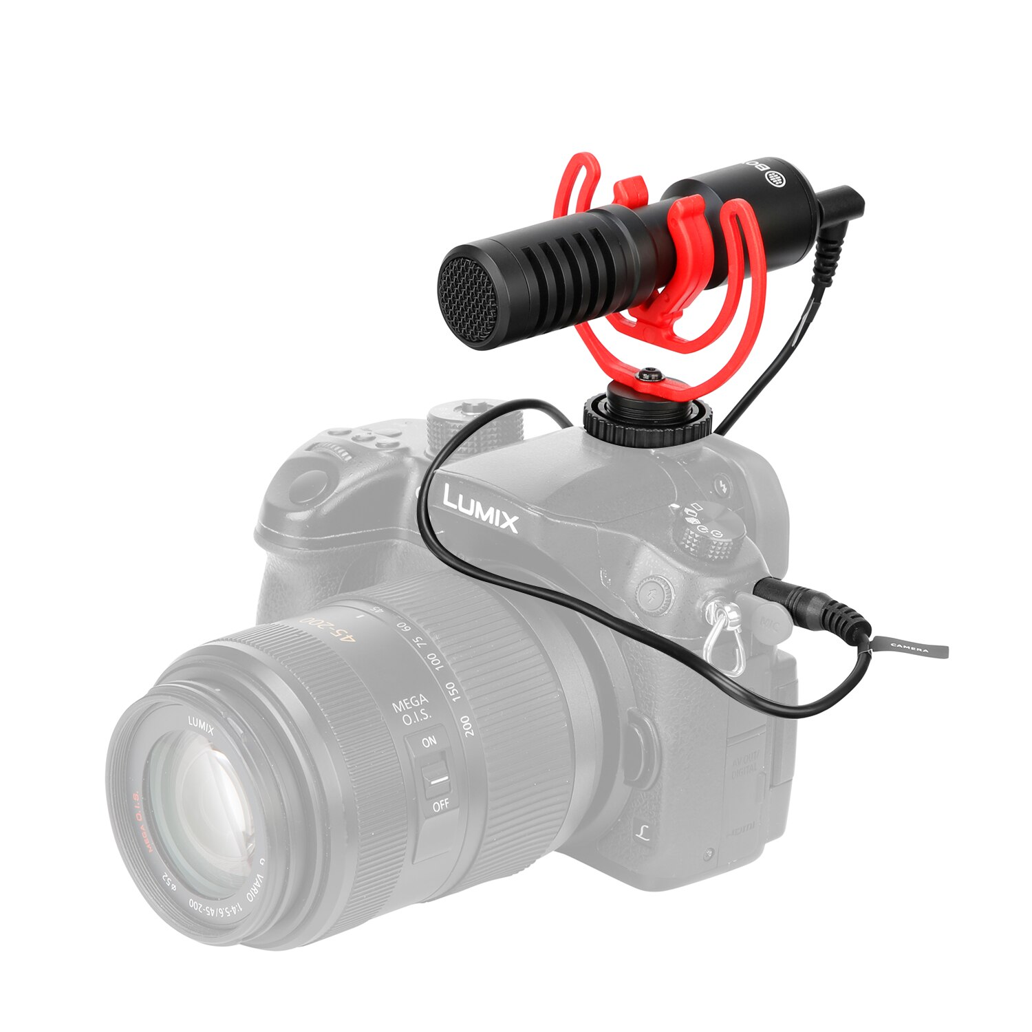 BOYA 2PCS Anti-shock Shock Mount for BY-MM1 MM1+ Shotgun Microphone On DSLR Camera Mic Stand Hotshoe Shockmount Micro Accessorie