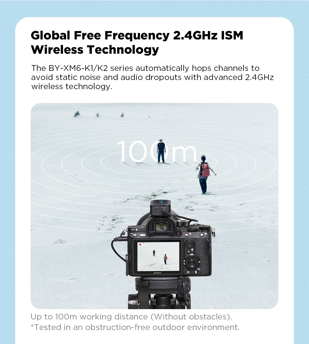 BOYA BY-XM6-K1-K6 Wireless Lavalier Microphone Portable Audio Video Recording Mic with Charging Case for Smartphone Camera Vlog