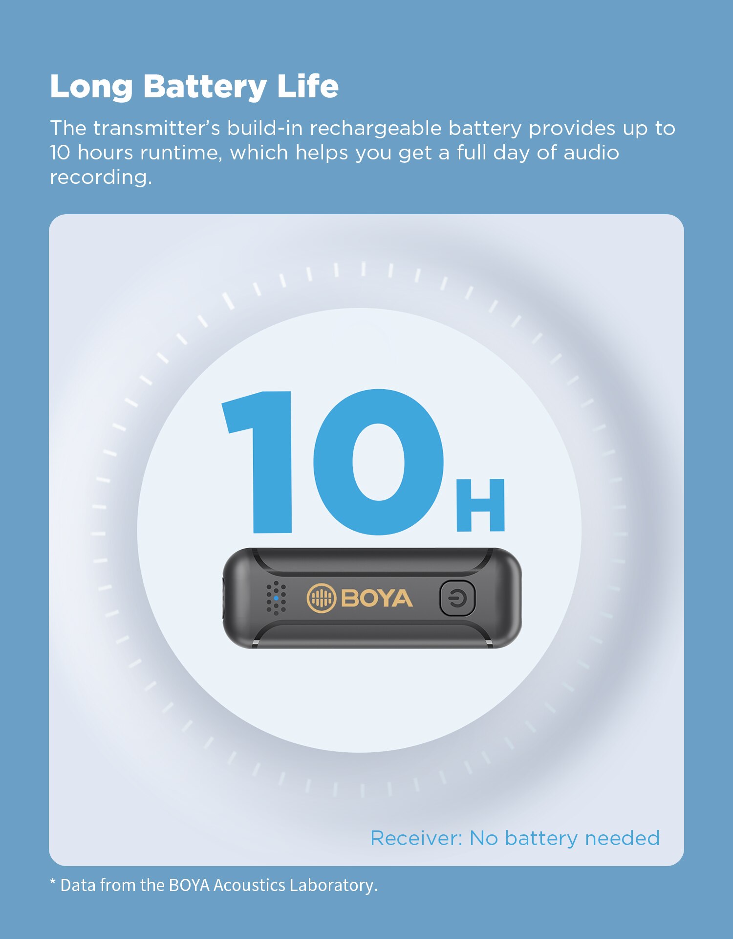 BOYA BY-WM3T2 U1/D1 Wireless lavalier Lapel Recording Microphone Type-C iphone for Mobile Phone/Tablet/Laptop Live Streams Vlog