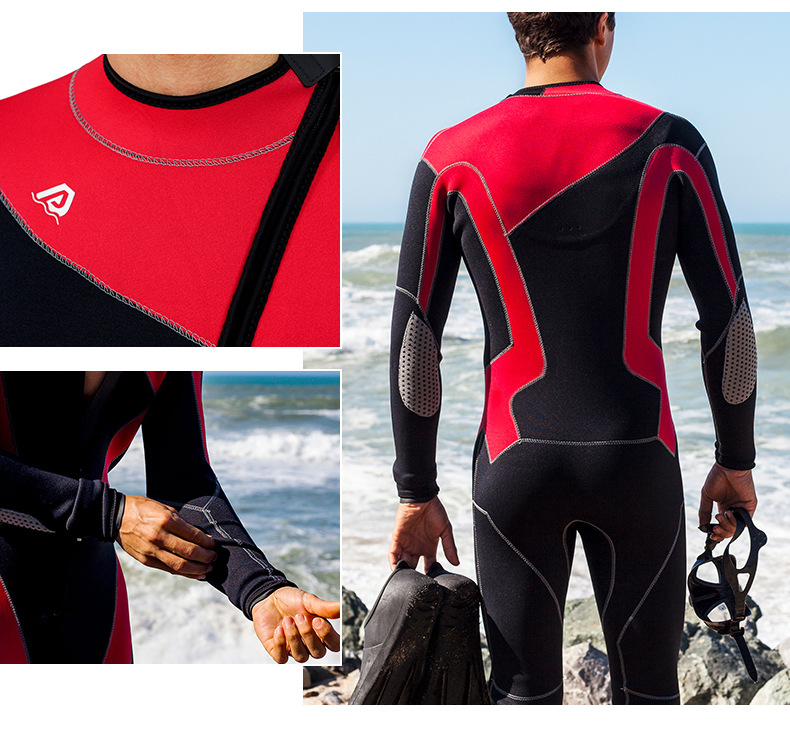 3MM Neoprene Wetsuit Men Surf Swimming Suit Kayak Jet Ski Surfing Spearfishing Scuba Diving Suit Water Sports Snorkeling Wetsuit