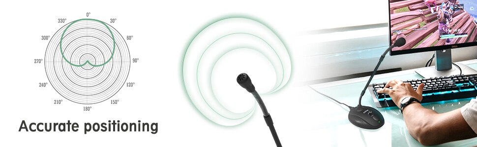 Fifine usb computer microphone 360 flexible gooseneck mic for  broadcasting conference instrument recording vedio gaming