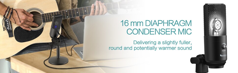 FIFINE USB Microphone for Mac/ pc Windows,Vocal Mic for Multipurpose,Optimized for Recording,Voice Overs,for Video Skype-K670B