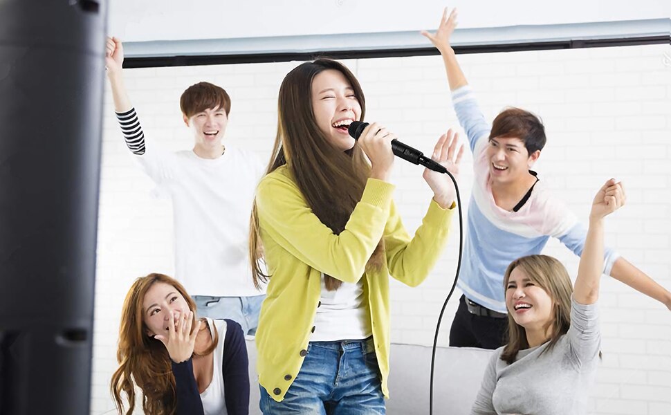 FIFINE Dynamic Vocal Microphone Cardioid Handheld Microphone with On/Off Switch for Karaoke, Live vocal, Speech etc.  -K8