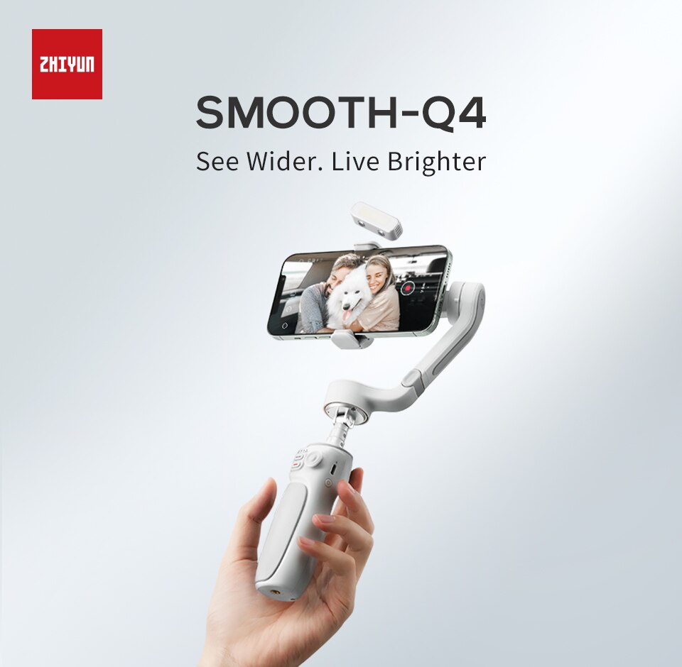 Zhiyun Smooth Q4 3-Axis Gimbal Handheld Stabilizer for Smartphone iPhone 14 pro max 13 12 Samsung Xiaomi Huawei for Vlog