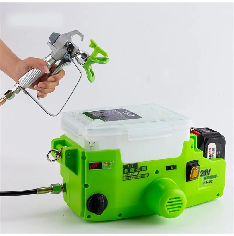 Profissional Handheld Airless Pulverizador M&aacute;quina, pulverizador De Pintura De Alta Tens&atilde;o, A Peinture, Bateria De L&iacute;tio, Mochila, Novo