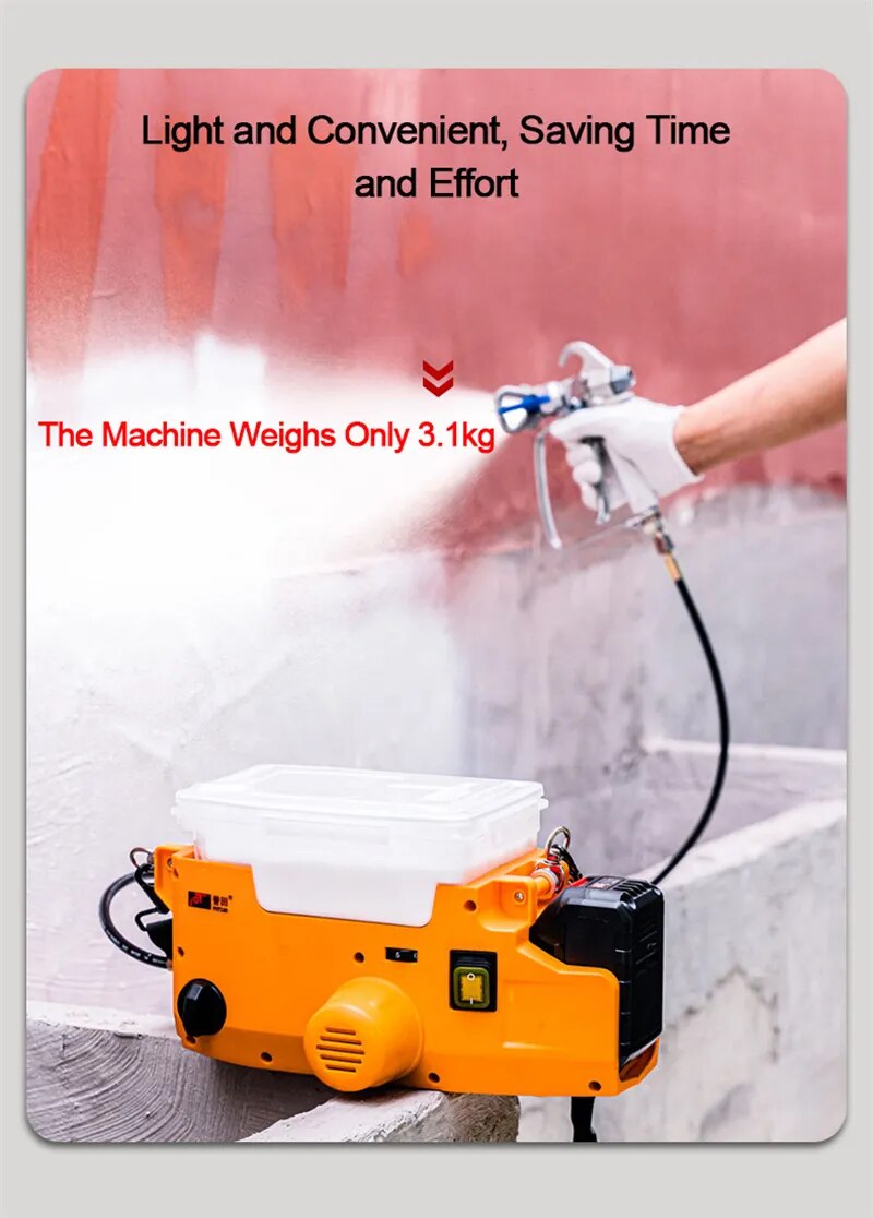 Profissional Handheld Airless Pulverizador M&aacute;quina, pulverizador De Pintura De Alta Tens&atilde;o, A Peinture, Bateria De L&iacute;tio, Mochila, Novo