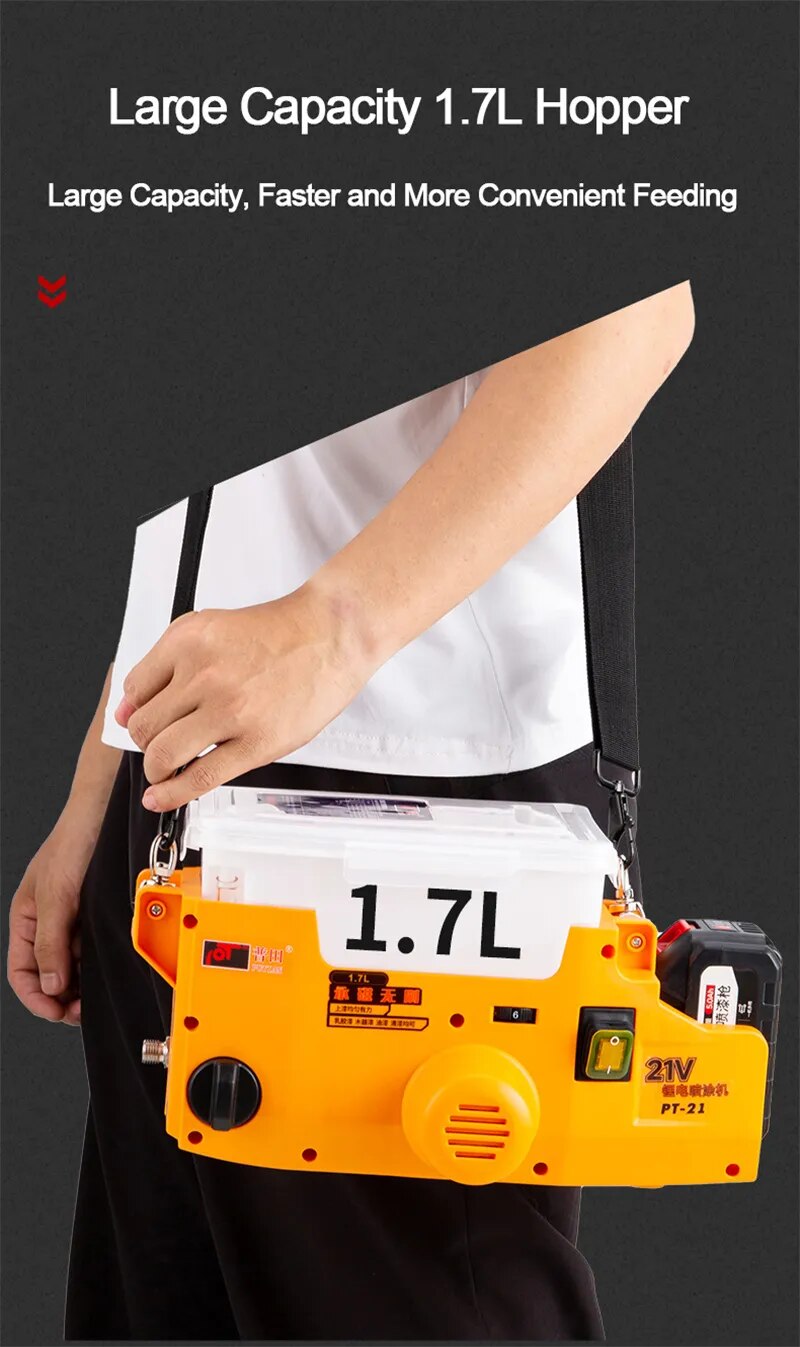 Profissional Handheld Airless Pulverizador M&aacute;quina, pulverizador De Pintura De Alta Tens&atilde;o, A Peinture, Bateria De L&iacute;tio, Mochila, Novo