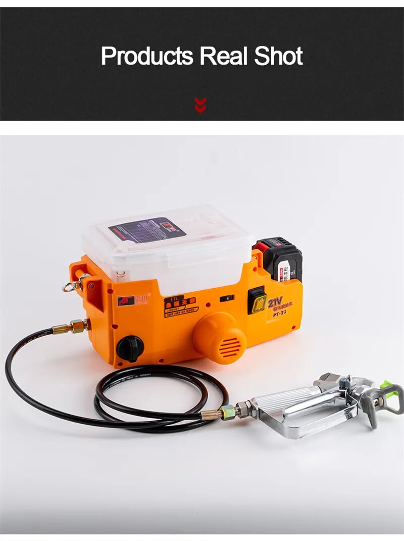 Profissional Handheld Airless Pulverizador M&aacute;quina, pulverizador De Pintura De Alta Tens&atilde;o, A Peinture, Bateria De L&iacute;tio, Mochila, Novo