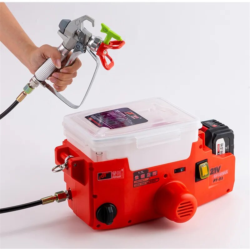 Profissional Handheld Airless Pulverizador M&aacute;quina, pulverizador De Pintura De Alta Tens&atilde;o, A Peinture, Bateria De L&iacute;tio, Mochila, Novo