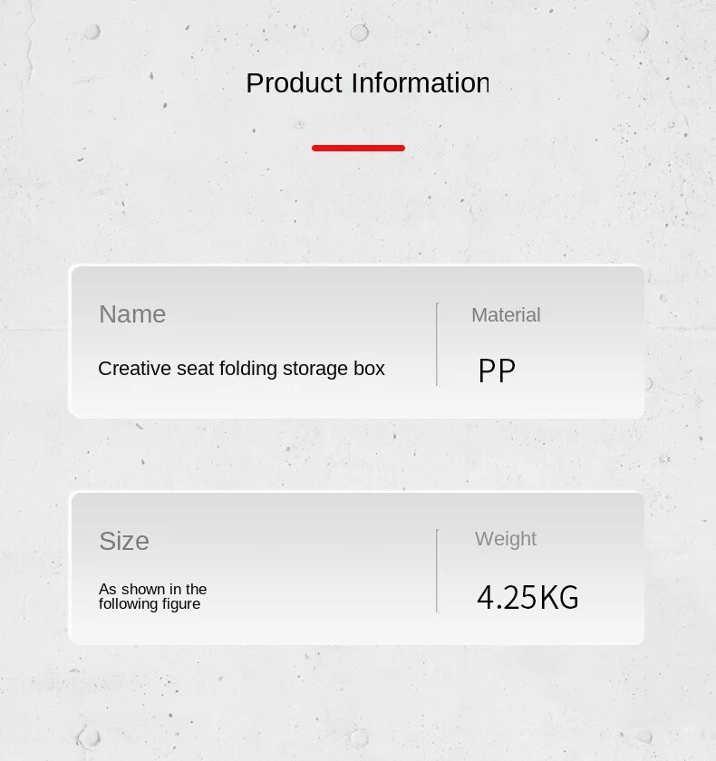 Storage and Chair 2 in 1