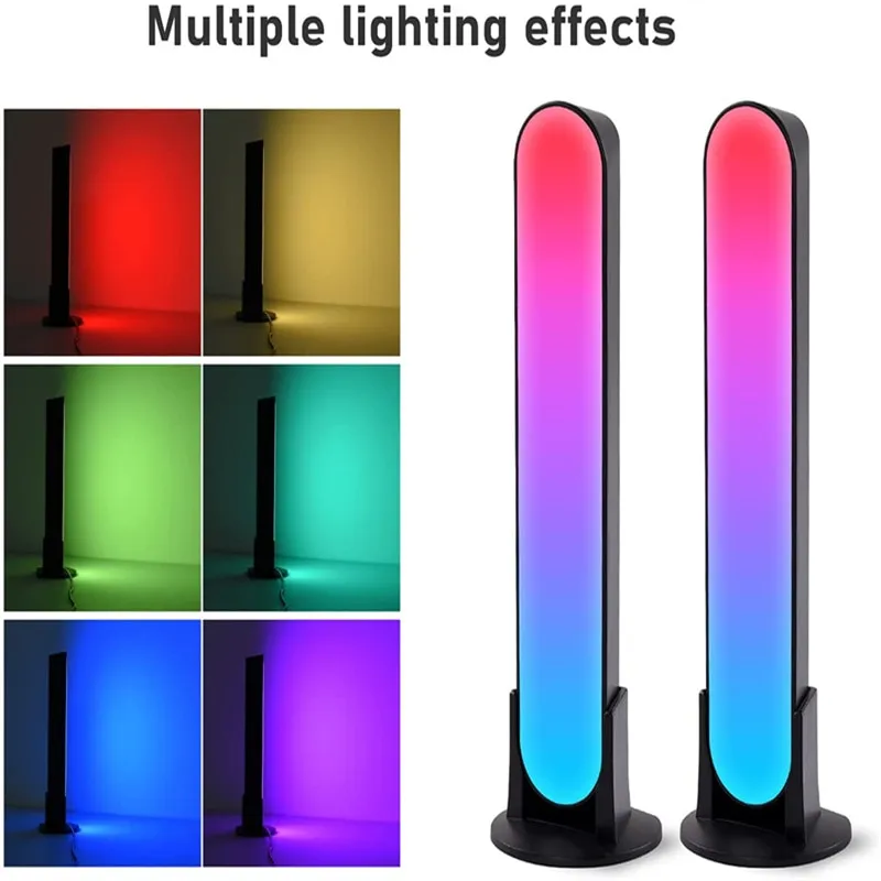 RGB Symphony Lights LED Desktop Atmosphere Night Light Music Rhythm Ambient Pickup Lamp App Control Strip Light Decor TV