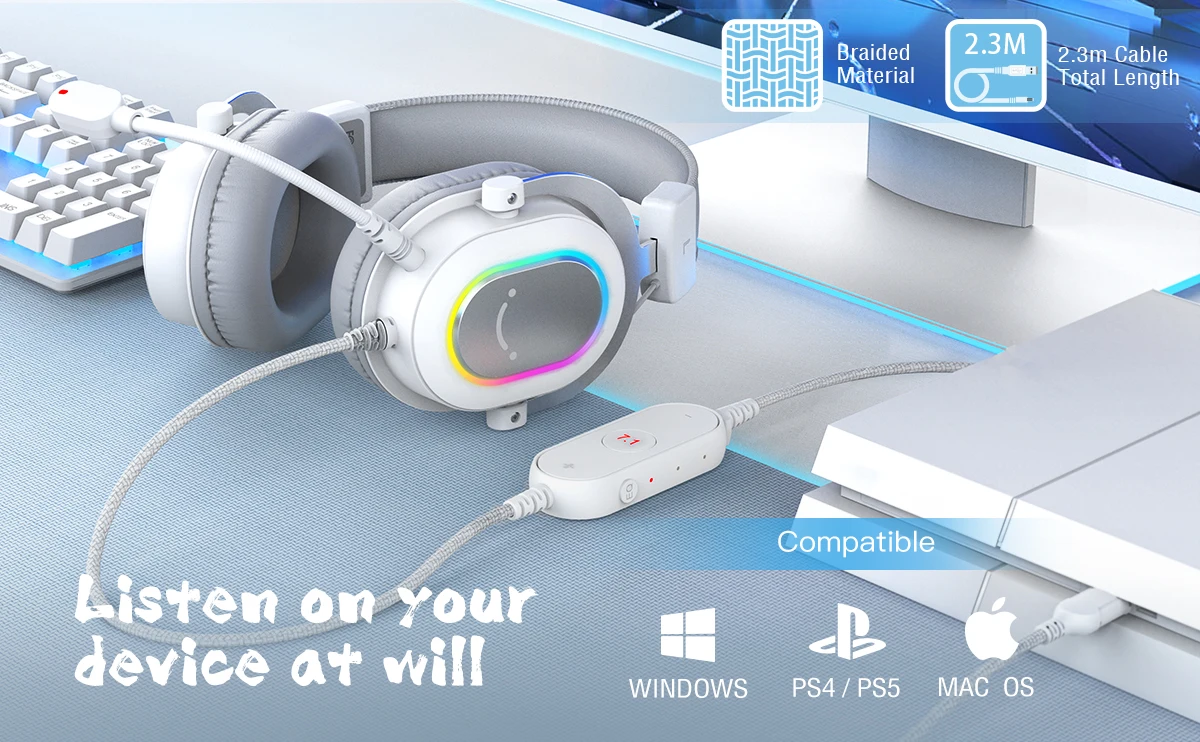 7.1 Surround RGB Gaming Headset