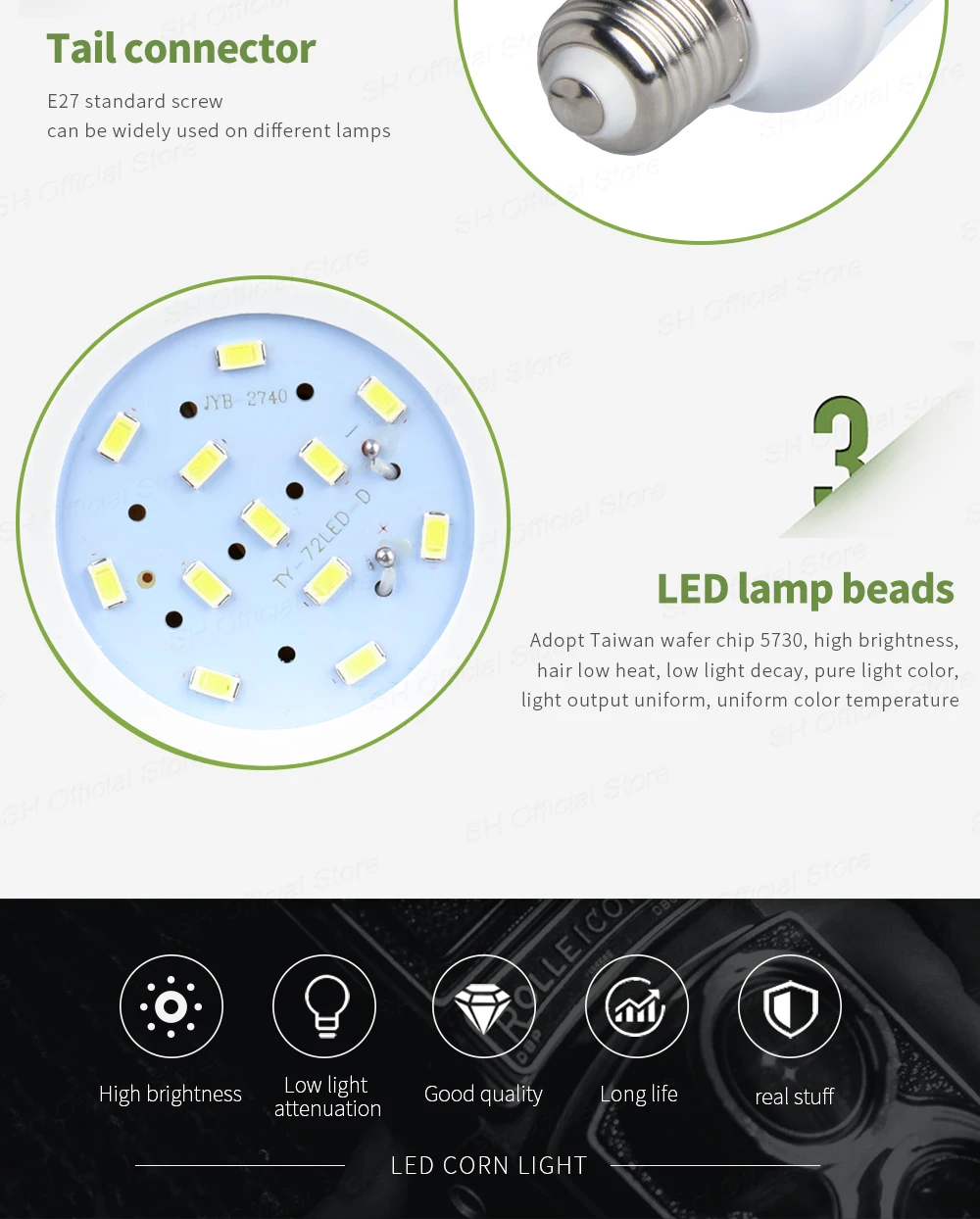 LED Photo Studio Bulb Set