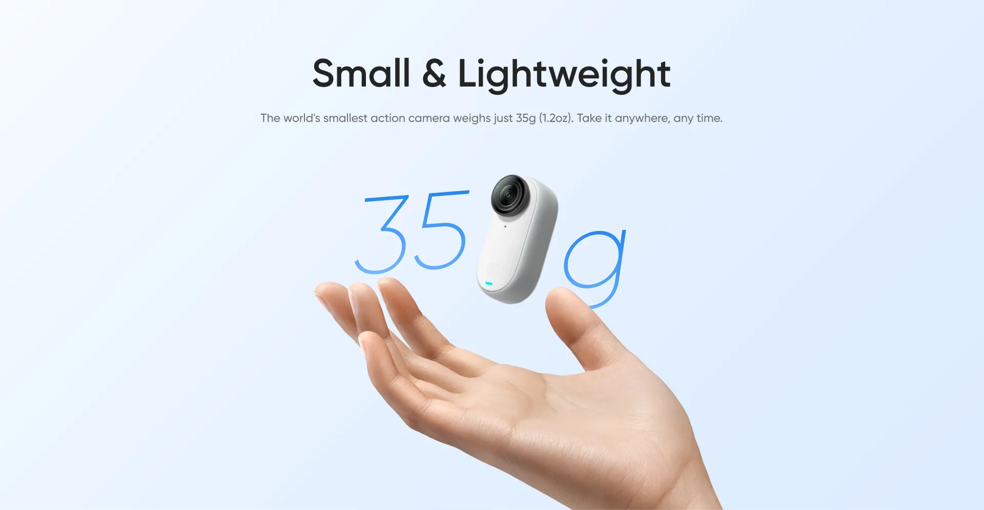 Insta360 GO 3 – Small & Lightweight Action Camera, Portable and ...