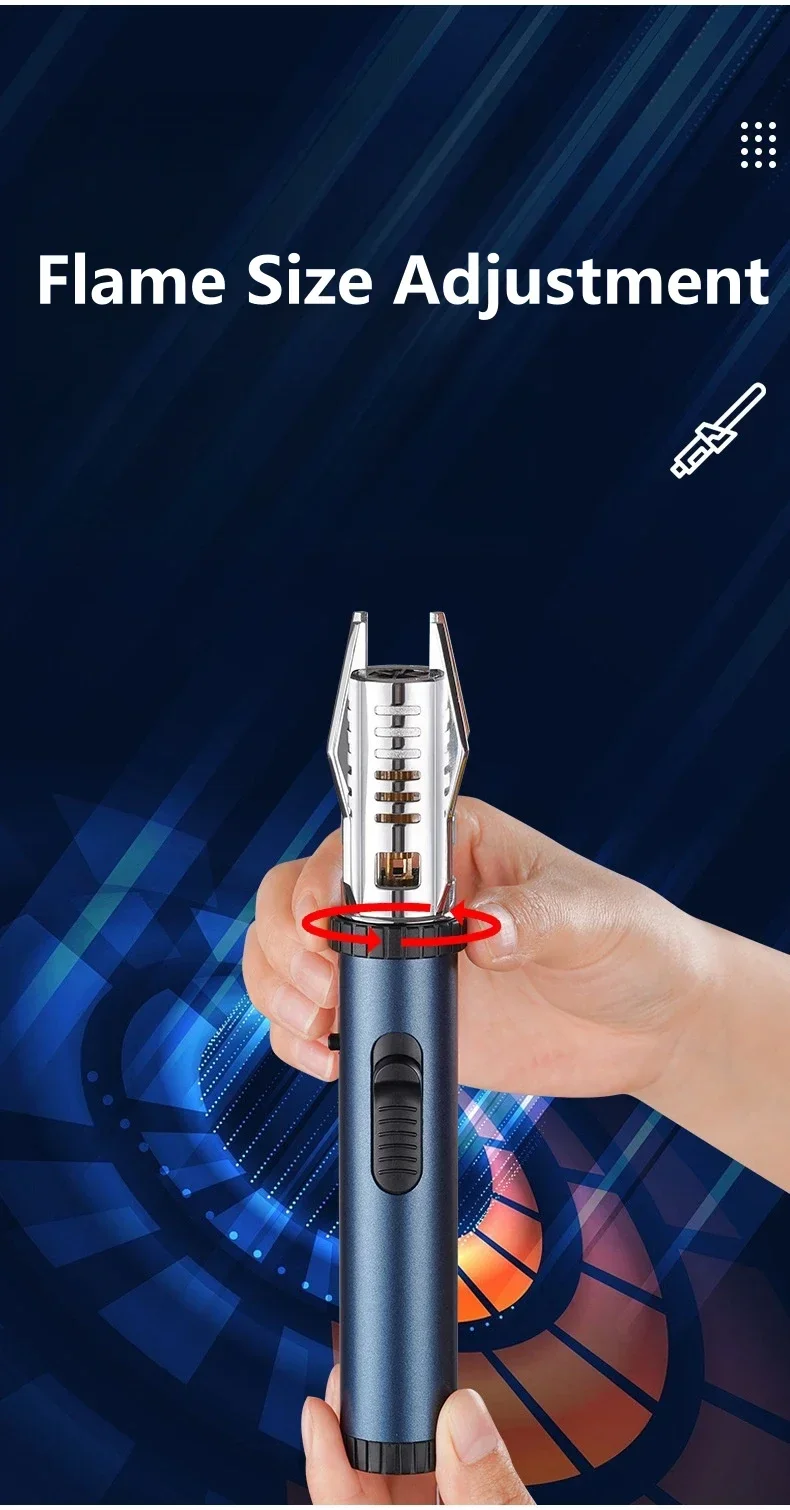 Planet Lightsaber Butane Gas Lighter 360&deg; Use Metal Outdoor Windproof Turbine Torch Jet Lighter Gun BBQ Welding Cigar Tool
