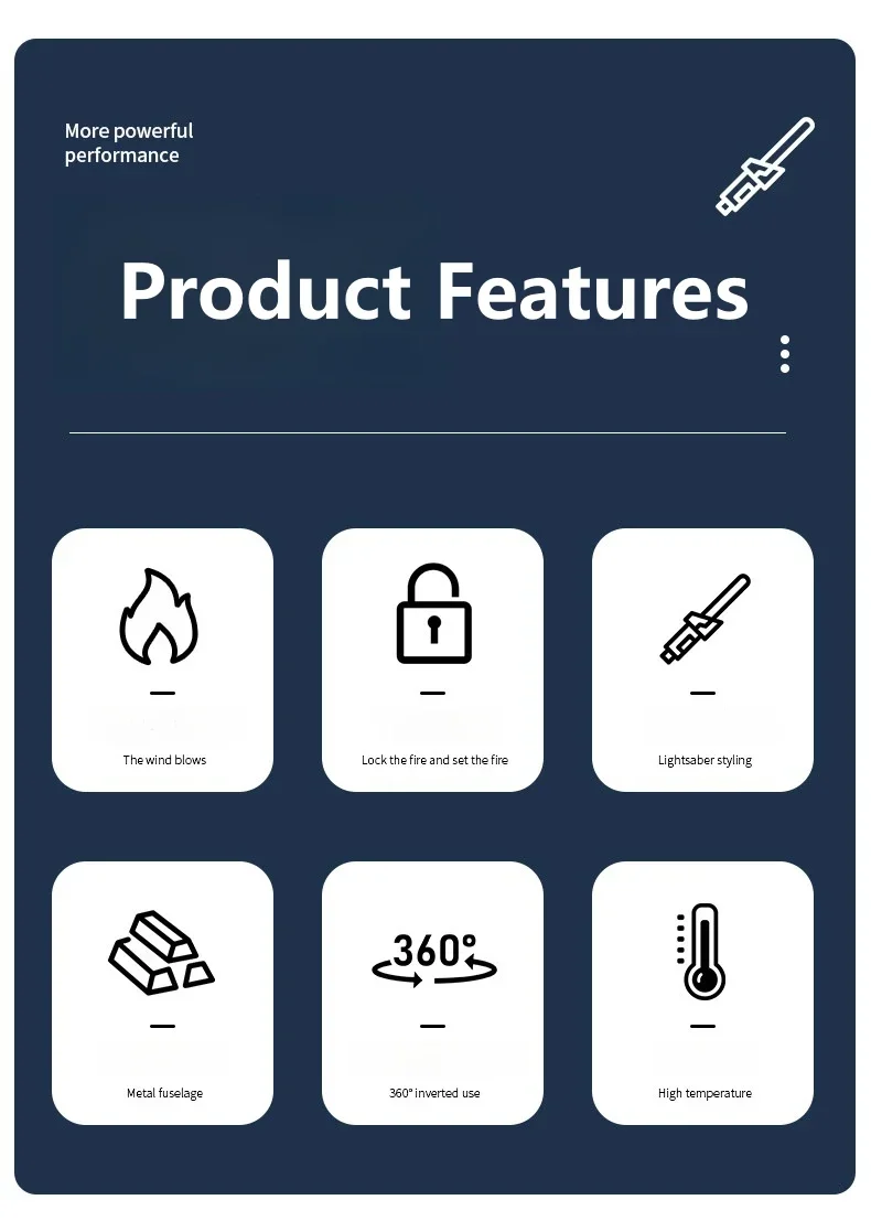 Planet Lightsaber Butane Gas Lighter 360&deg; Use Metal Outdoor Windproof Turbine Torch Jet Lighter Gun BBQ Welding Cigar Tool