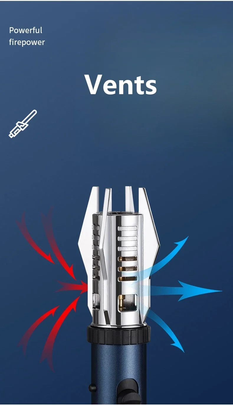 Planet Lightsaber Butane Gas Lighter 360&deg; Use Metal Outdoor Windproof Turbine Torch Jet Lighter Gun BBQ Welding Cigar Tool