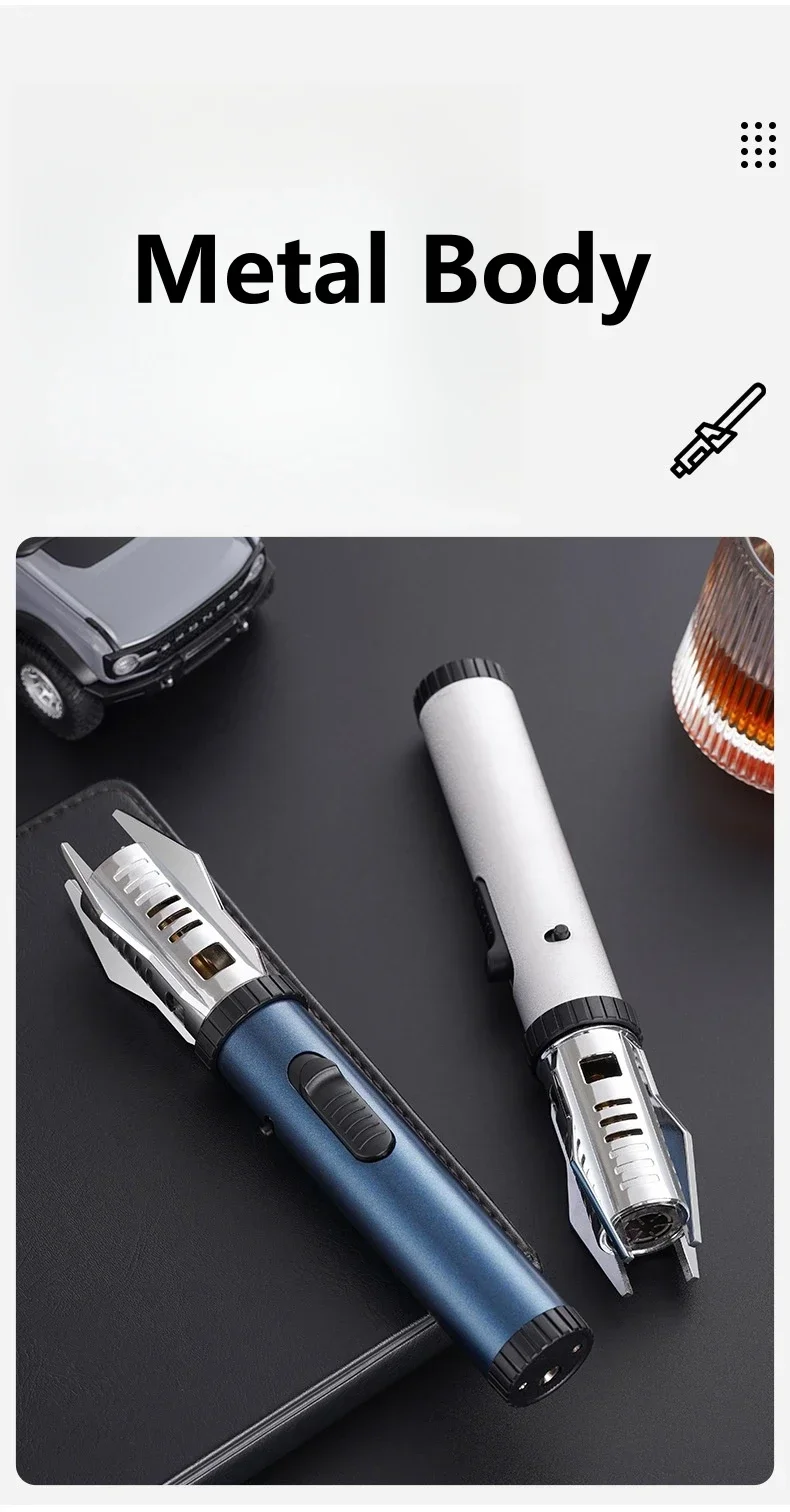 Planet Lightsaber Butane Gas Lighter 360&deg; Use Metal Outdoor Windproof Turbine Torch Jet Lighter Gun BBQ Welding Cigar Tool