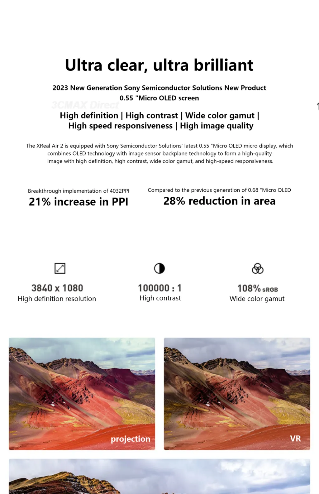 XREAL Air 2 Pro HD Smart AR Glasses