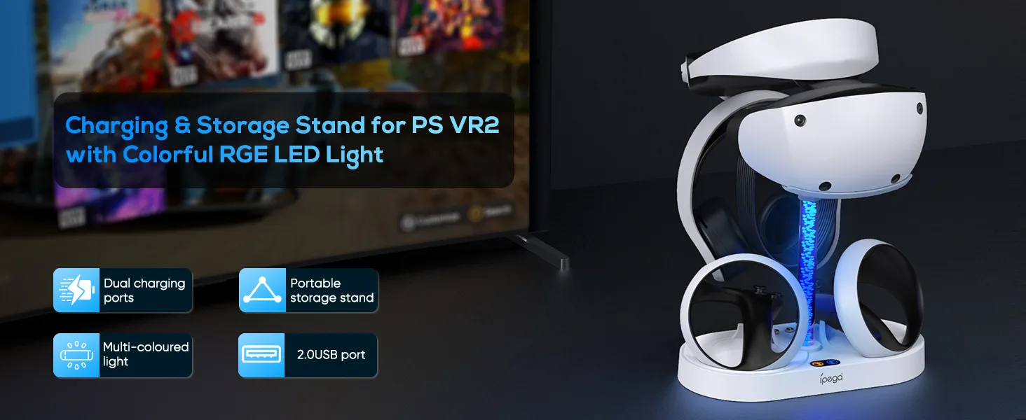 Adjustable Battery Head Strap for Oculus Quest 2 VR Headset Elite Strap 10000mAh Power Bank for Oculus Quest 2 Accessories