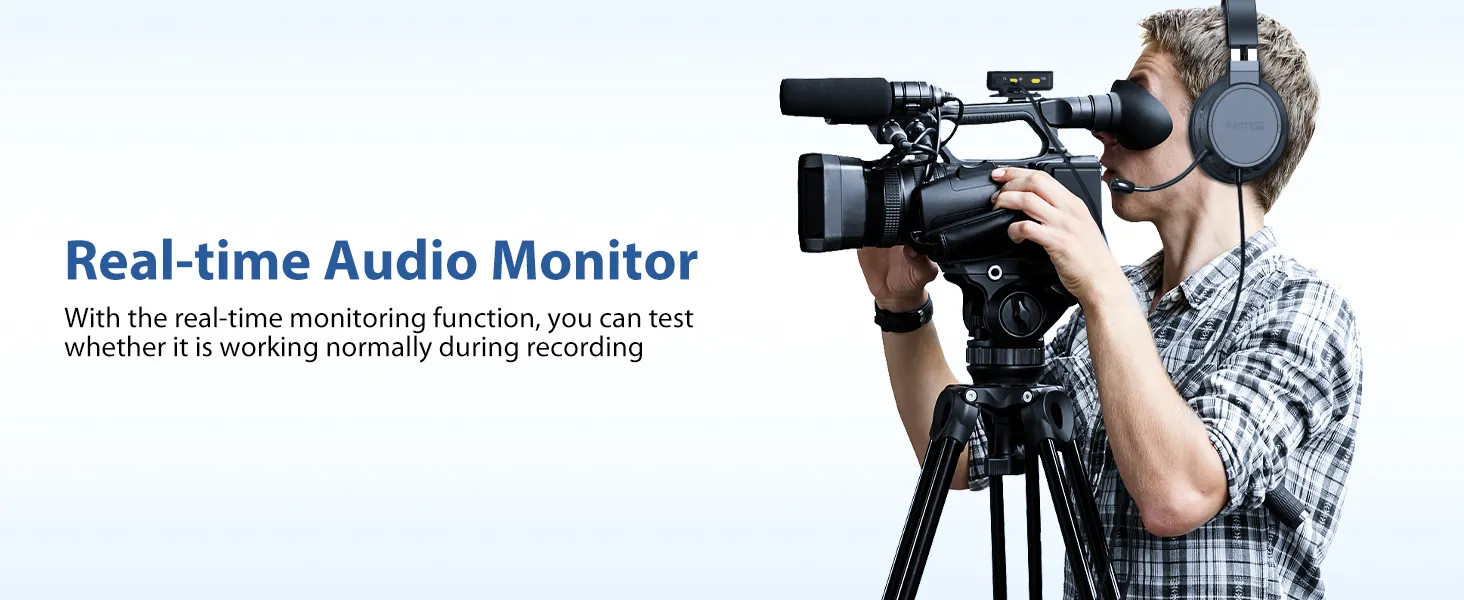 Lavalier Microphone System, with 18H Battery Life Charging Case for DSLR Cameras/iPhone/Android/Live