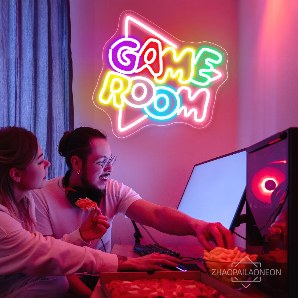 LED neon decoration for game room