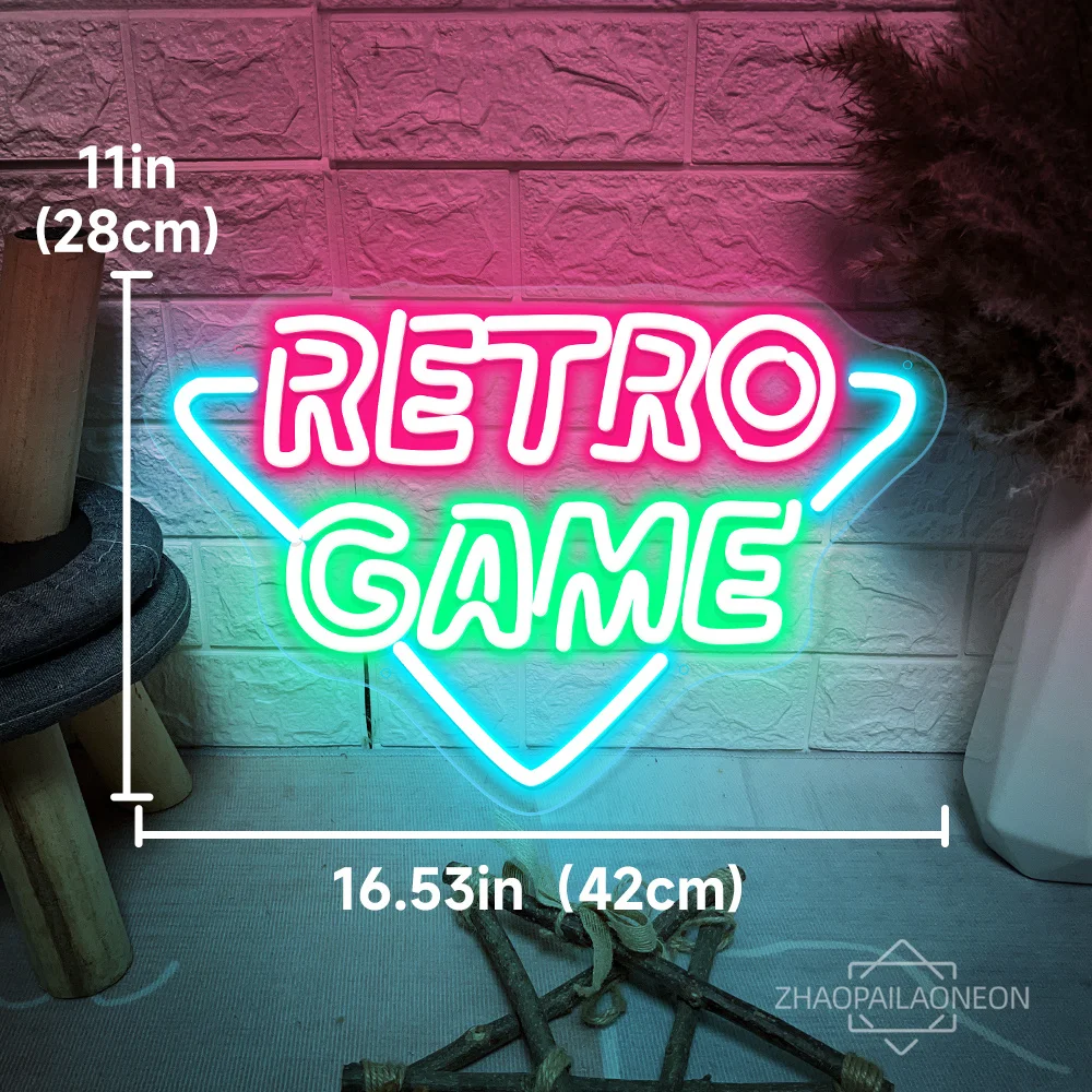 LED neon decoration for game room