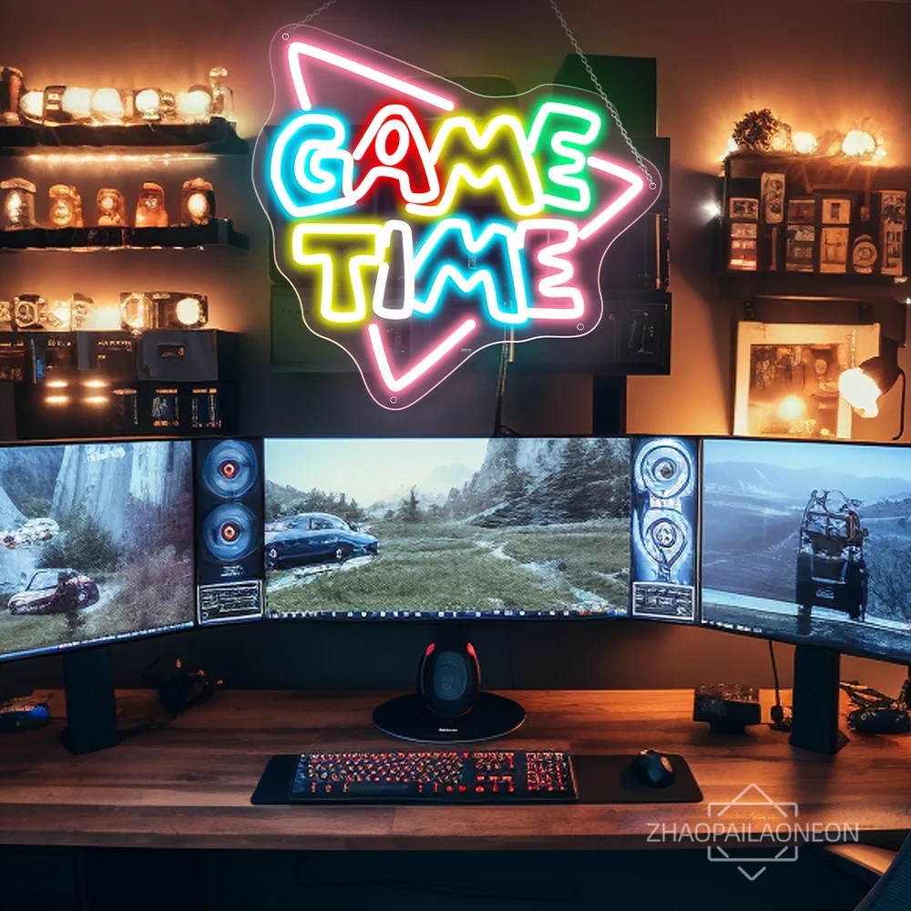 LED neon decoration for game room
