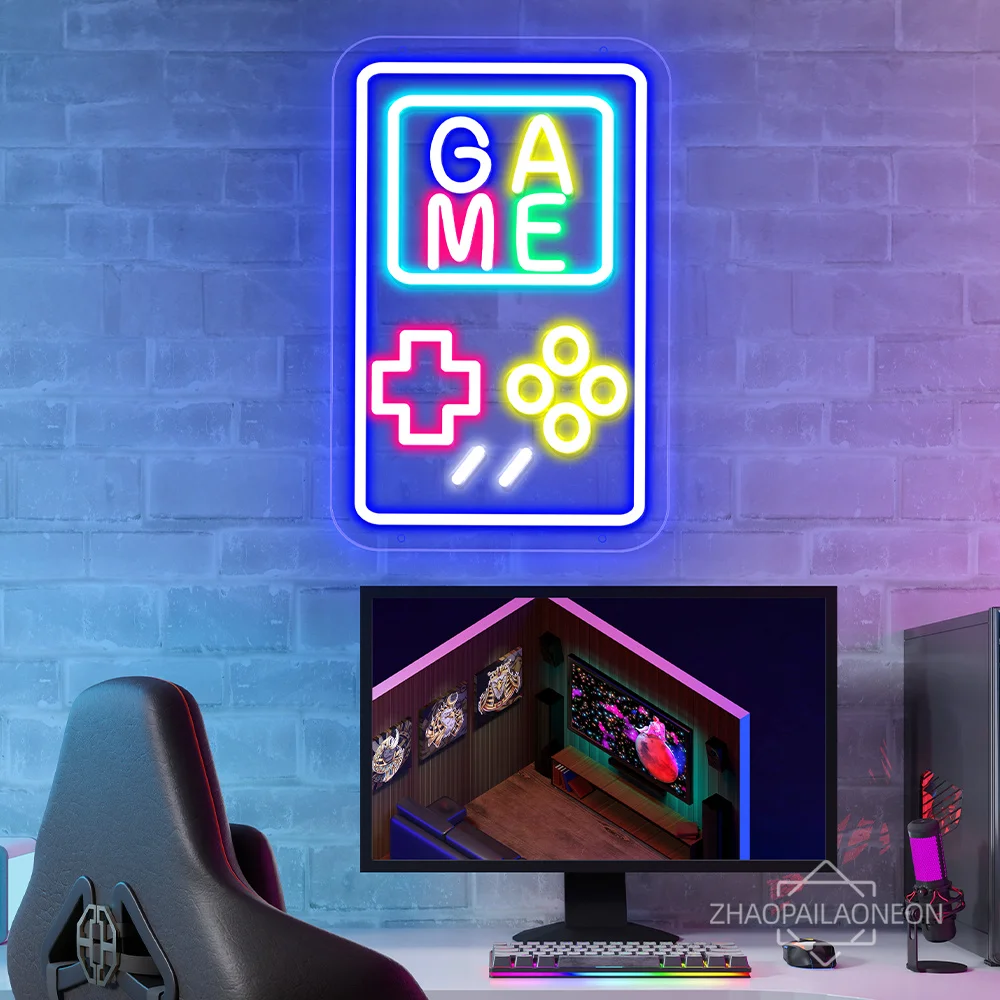 LED neon decoration for game room