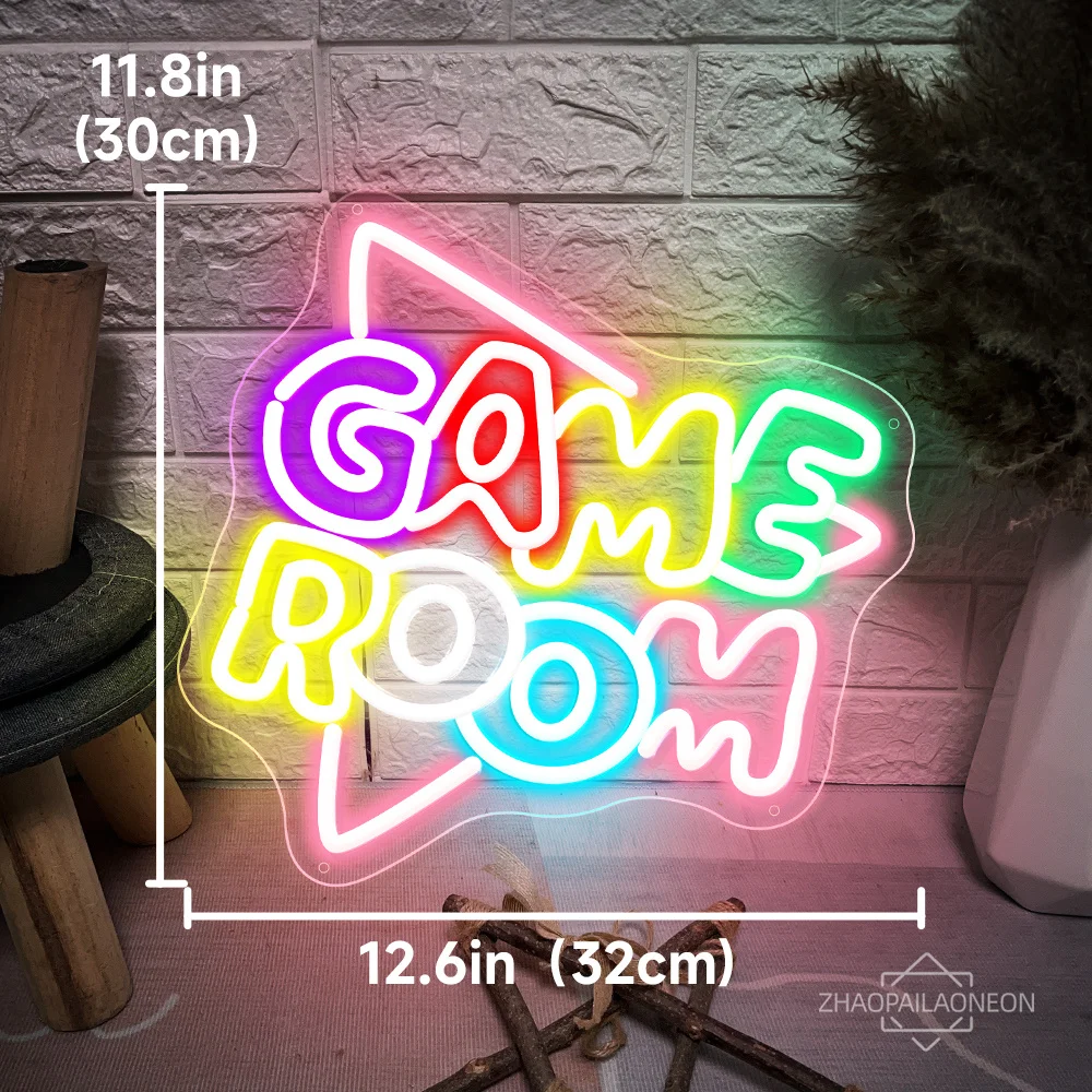 LED neon decoration for game room