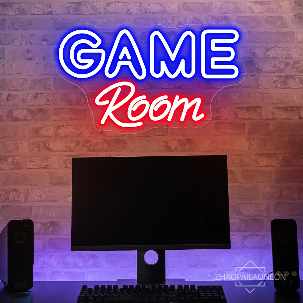 LED neon decoration for game room