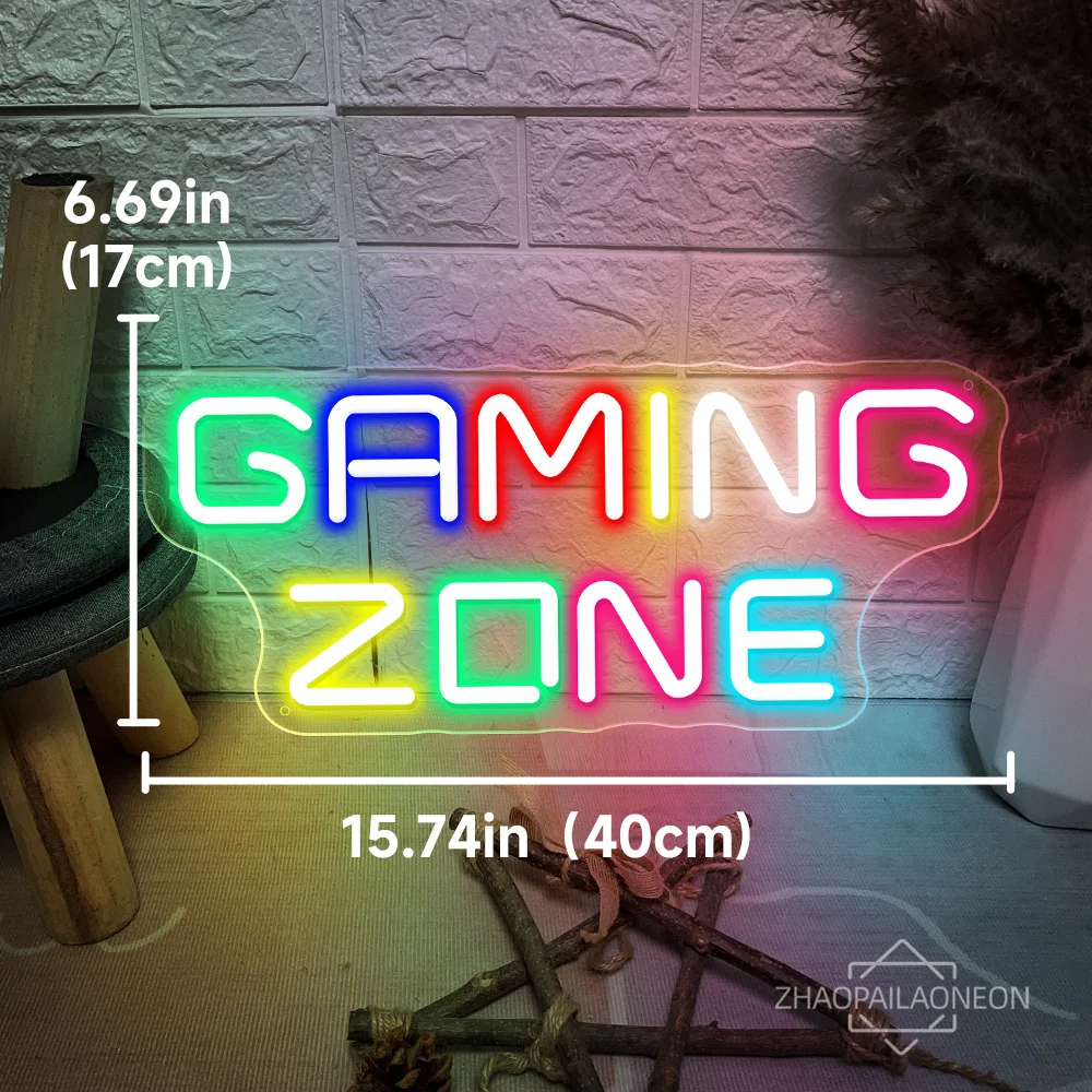 LED neon decoration for game room