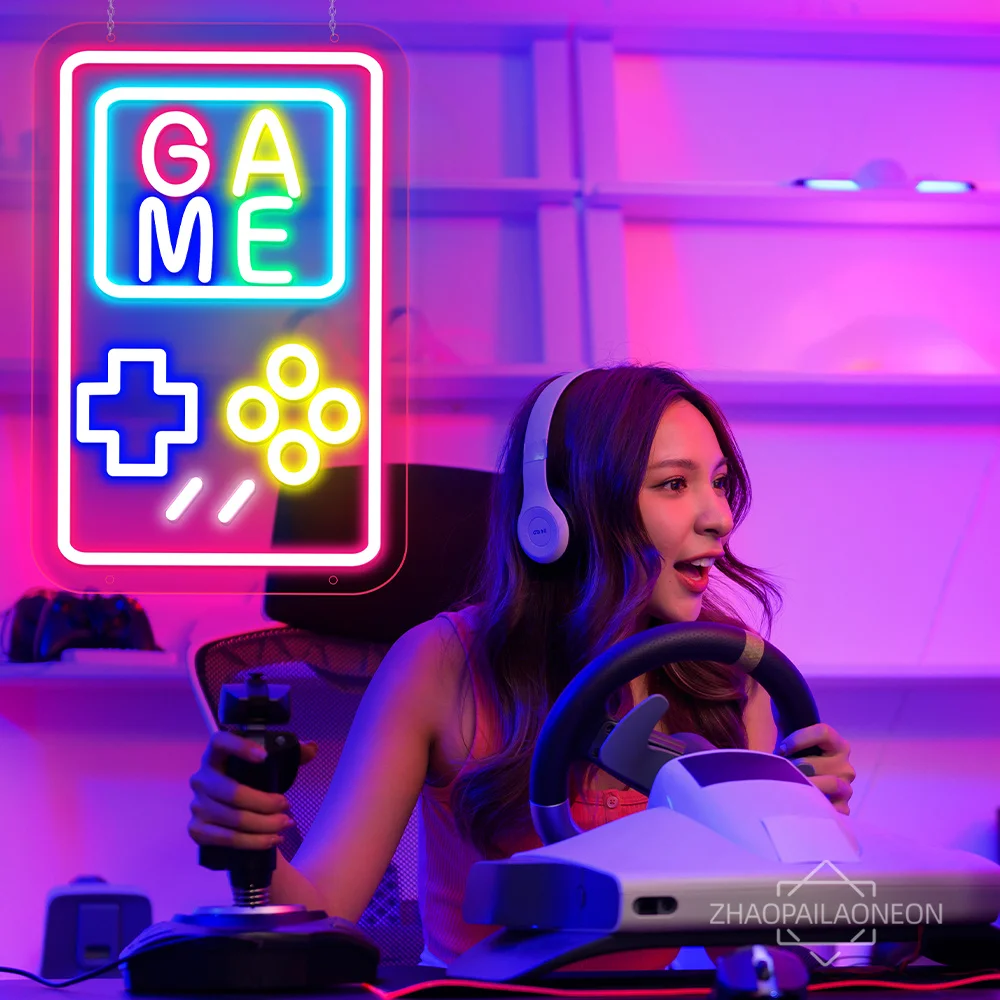 LED neon decoration for game room