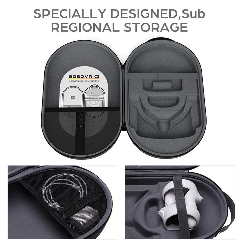 BOBOVR C2 Carrying Case Compatible with Meta Quest 2 Compatible with Pico 4 VR Hard Large Space Bag