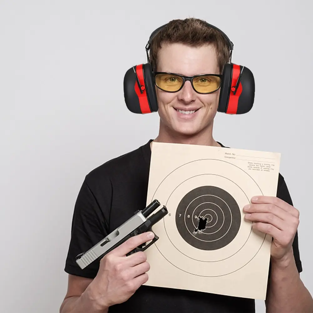 Adjustable Ear Defenders 34db Earmuffs Hearing Protection Ear Defenders Noise Reduction For Work Study Shooting Woodwork Sport