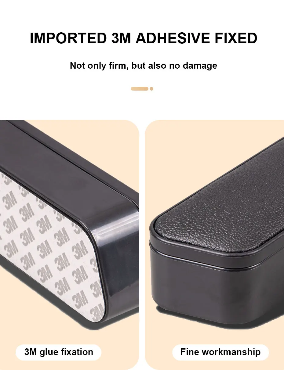 SEAMETAL Auto Retractable Car Left Elbow Support Door Storage Box Interior Lifting Armrest Box Height Pad Seat Armrest Support