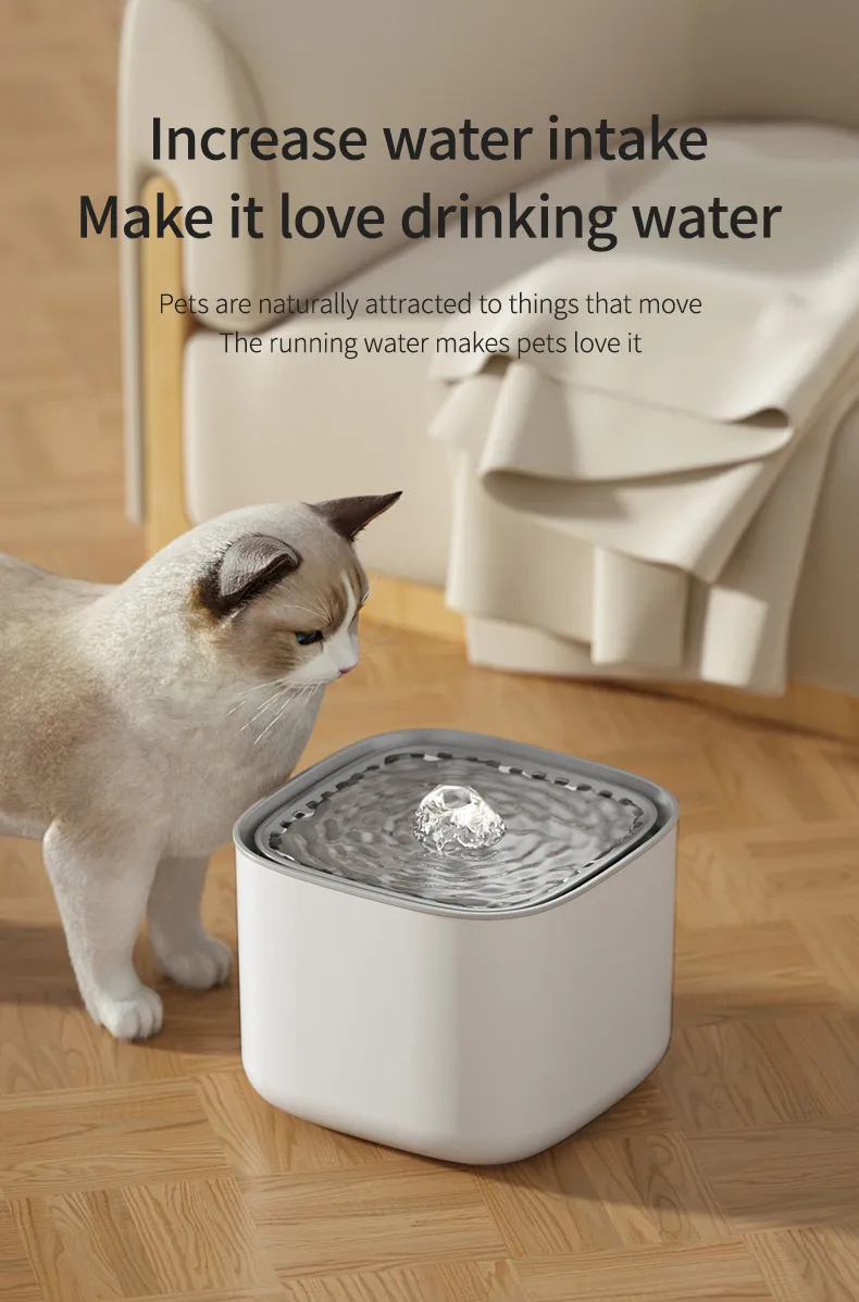 Water fountain with filtration for cats 3L