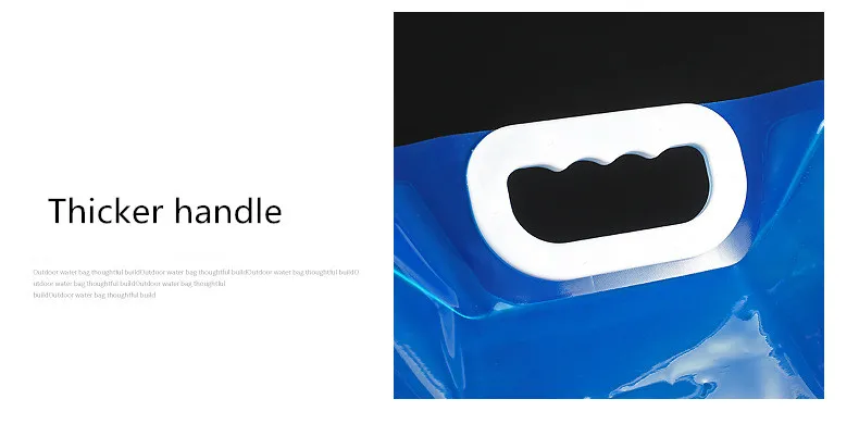 Super resistant collapsible water bag