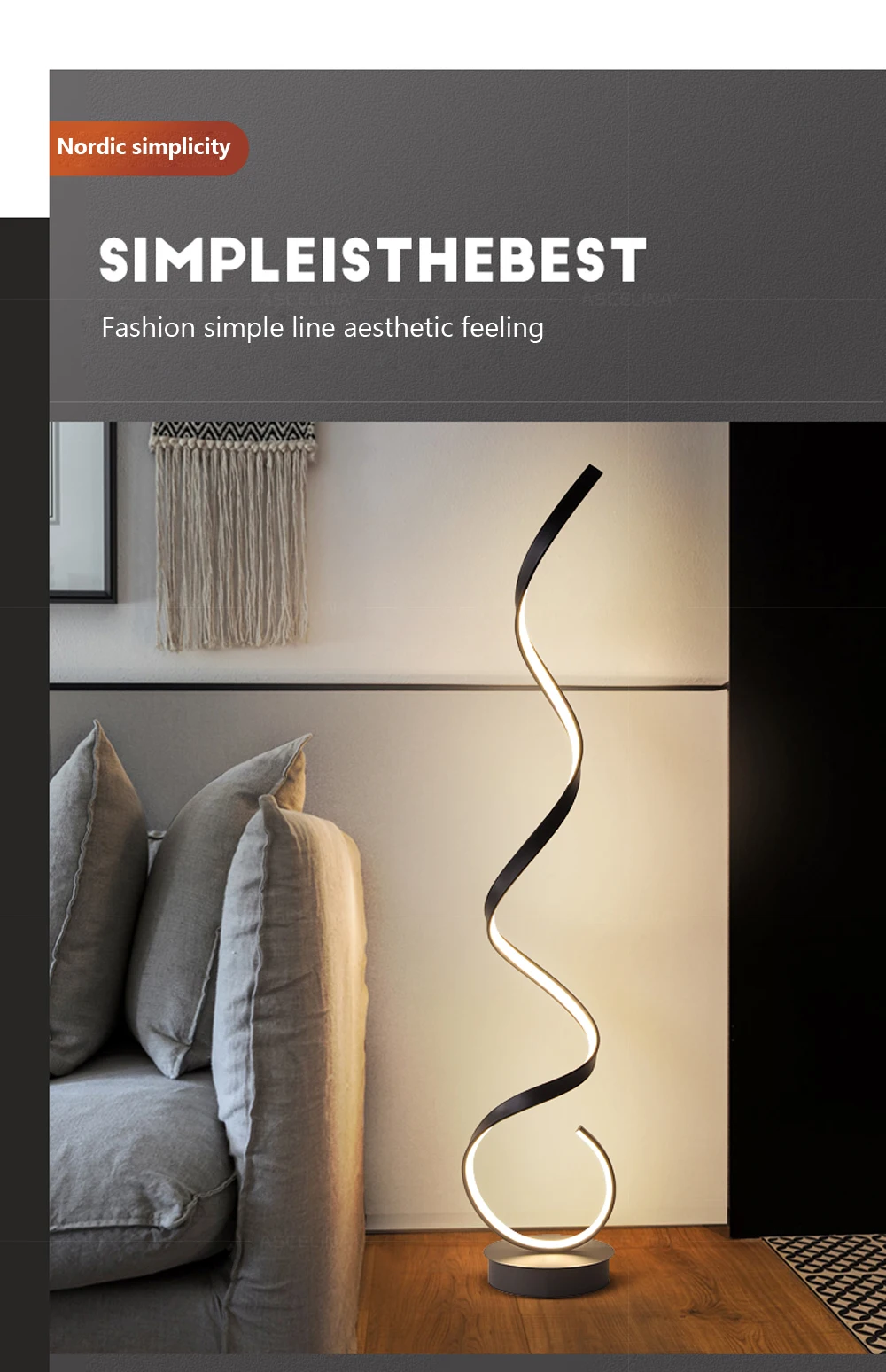 Modern LED Design Stand Light Decoration